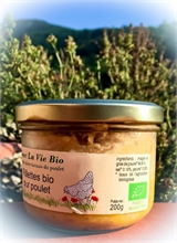 Rillettes de poulet bio